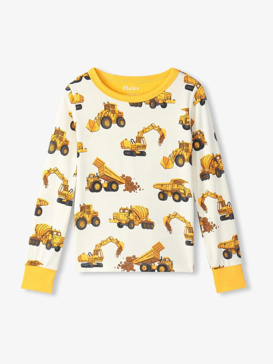 Hatley Natural Construction Trucks Pyjamas Set - image 2