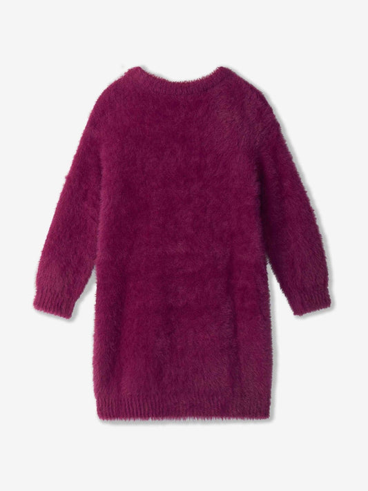 Dsiney Kidz - Hatley Purple Raspberry Hearts Dropped Shoulder Jumper Dress image 2