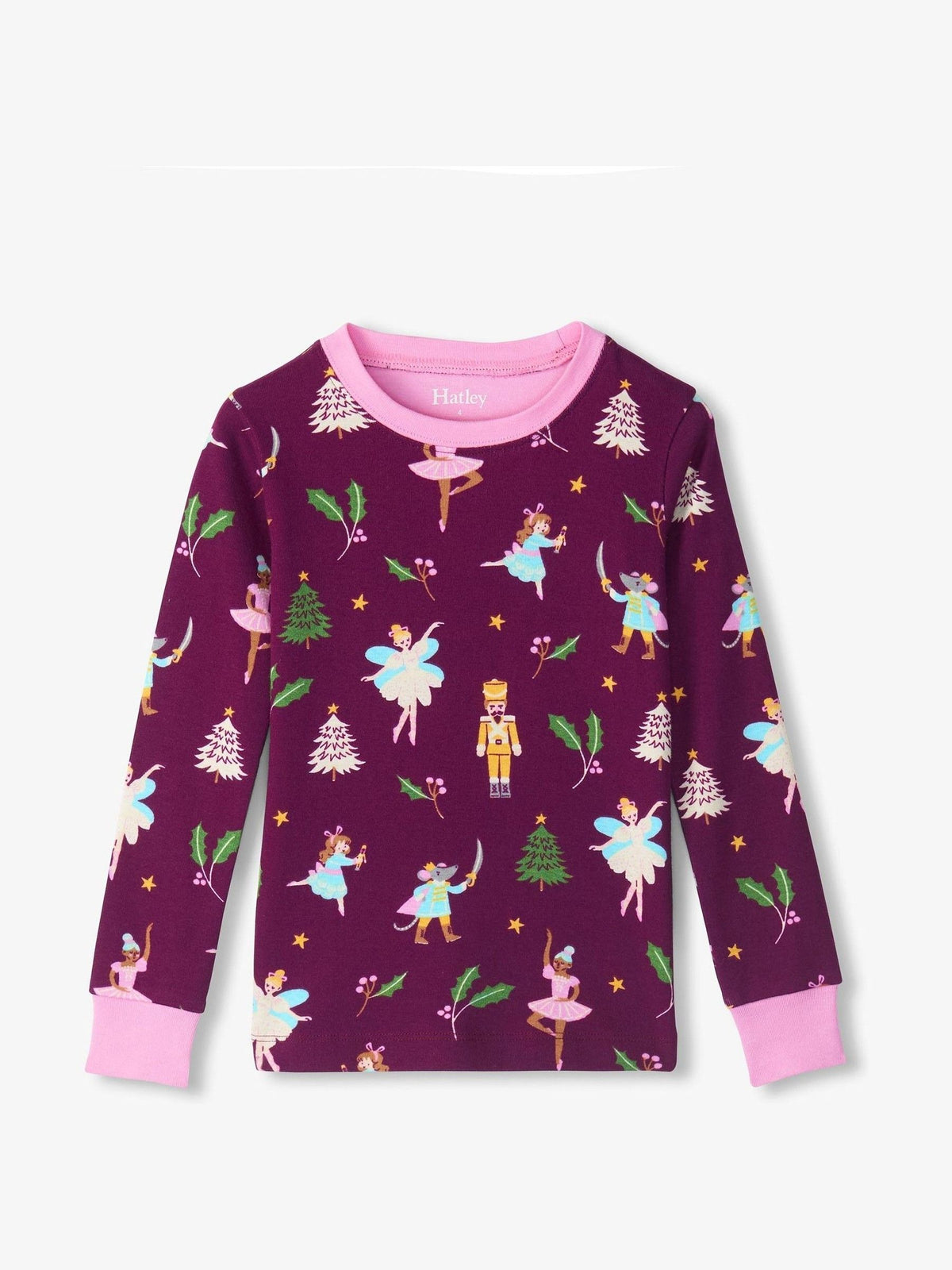 Hatley Purple Nutcracker Cotton Rib Pyjamas Set - image 2