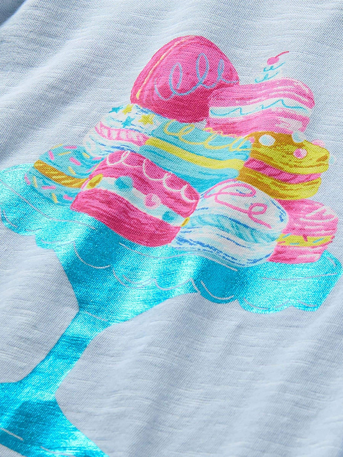 Dsiney Kidz - Hatley Blue Yummy Macarons Long Sleeve Graphic T-Shirt image 3