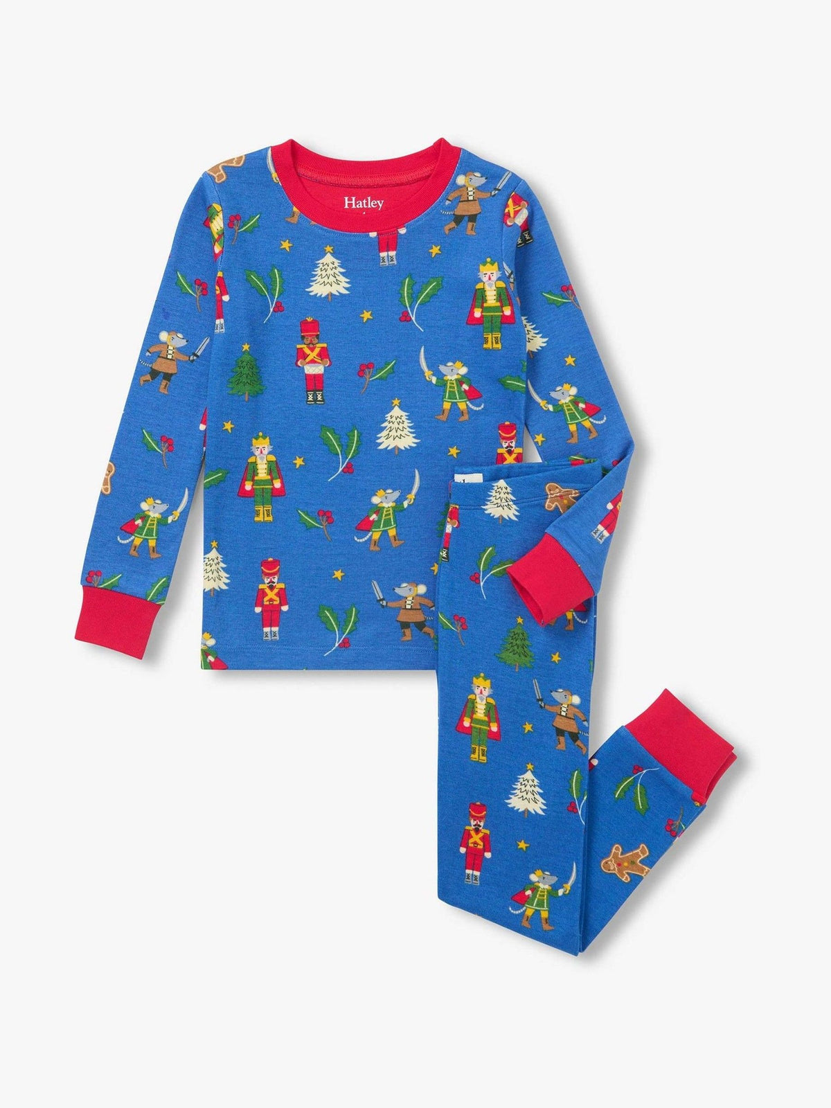 Hatley Blue Blue Nutcracker Cotton Rib Pyjamas Set - image 2