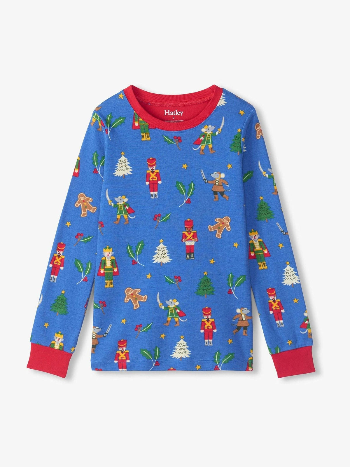 Hatley Blue Blue Nutcracker Cotton Rib Pyjamas Set - image 3