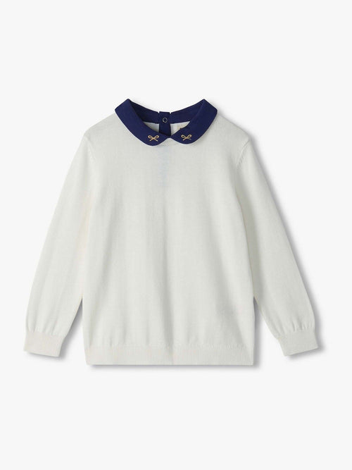 Dsiney Kidz - Hatley Natural Cami Lace Peter Pan Collar Jumper image 1