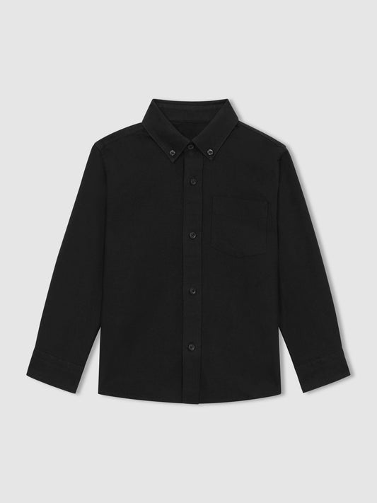 Reiss Black Greenwich 9-13 yrs Button Down Oxford Shirt image 2