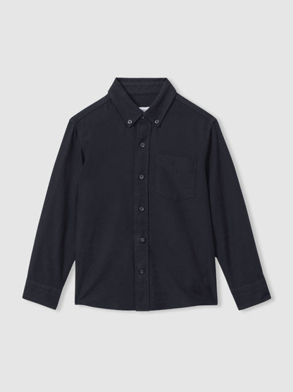 Reiss Navy Greenwich 9-13 yrs Button Down Oxford Shirt image 2