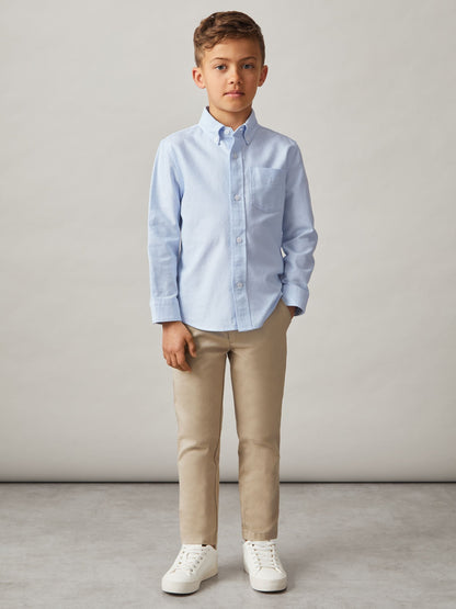 Reiss Soft Blue Greenwich 9-13 yrs Button Down Oxford Shirt image 1