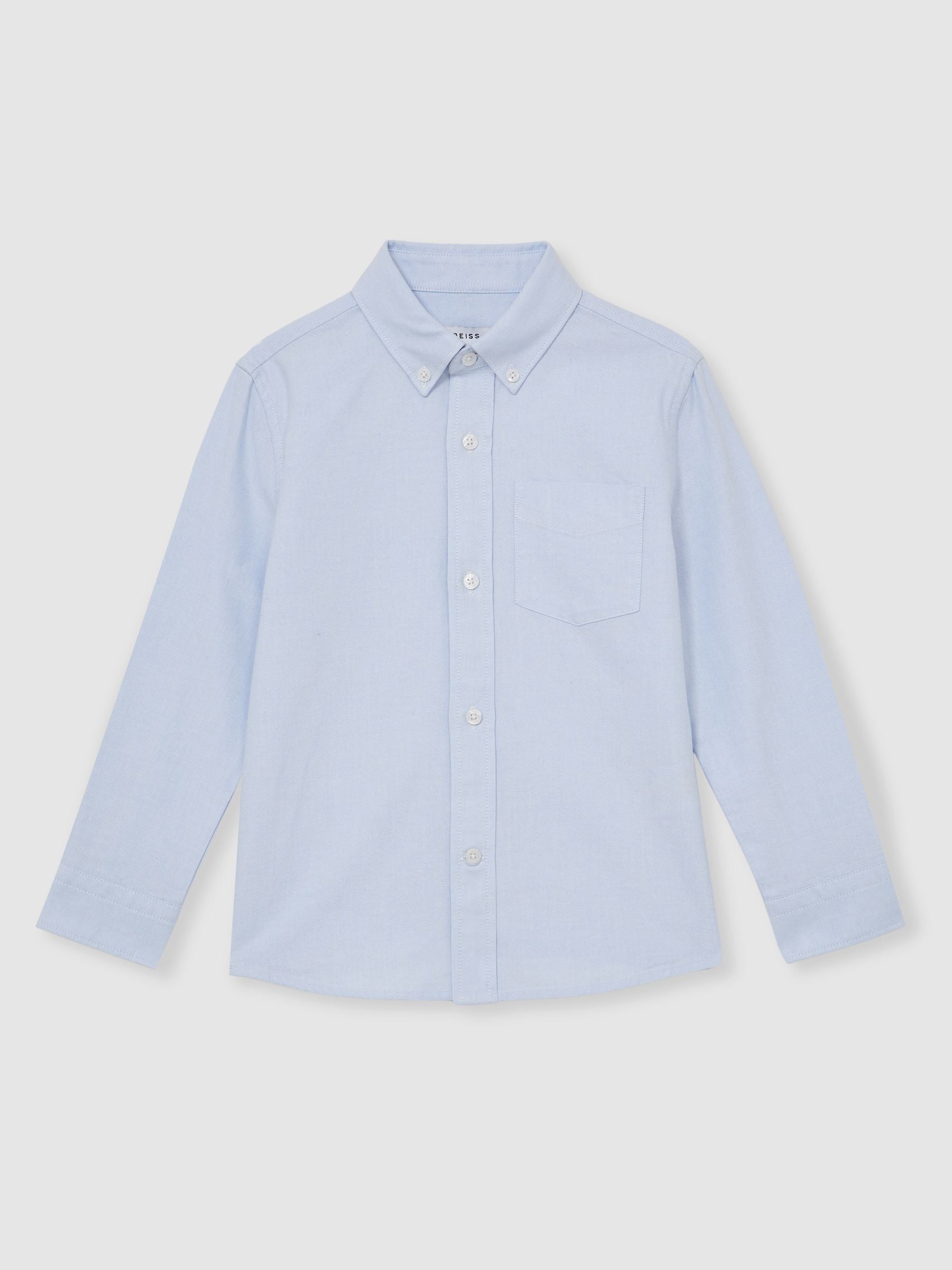Reiss Soft Blue Greenwich 9-13 yrs Button Down Oxford Shirt image 2