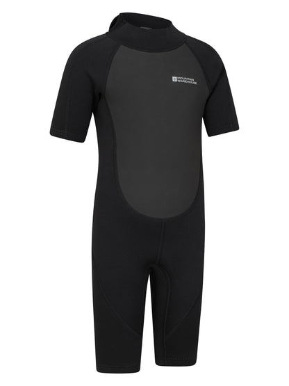 Dsiney Kidz - Mountain Warehouse Black Kids Shorty 2.5/2mm Wetsuit image 2