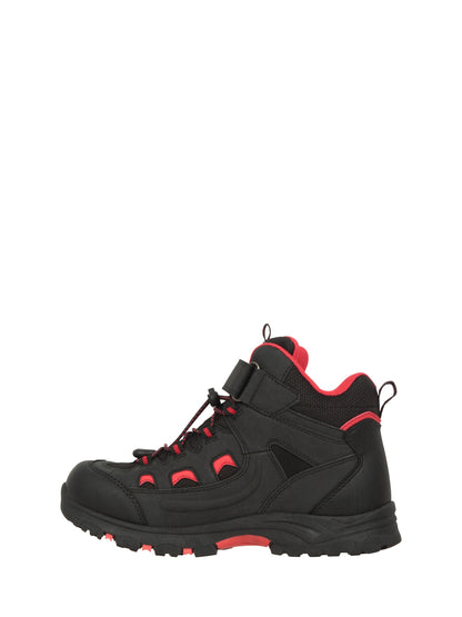 Mountain Warehouse Black Adventurer Kids Adaptive Walking Boots image 3