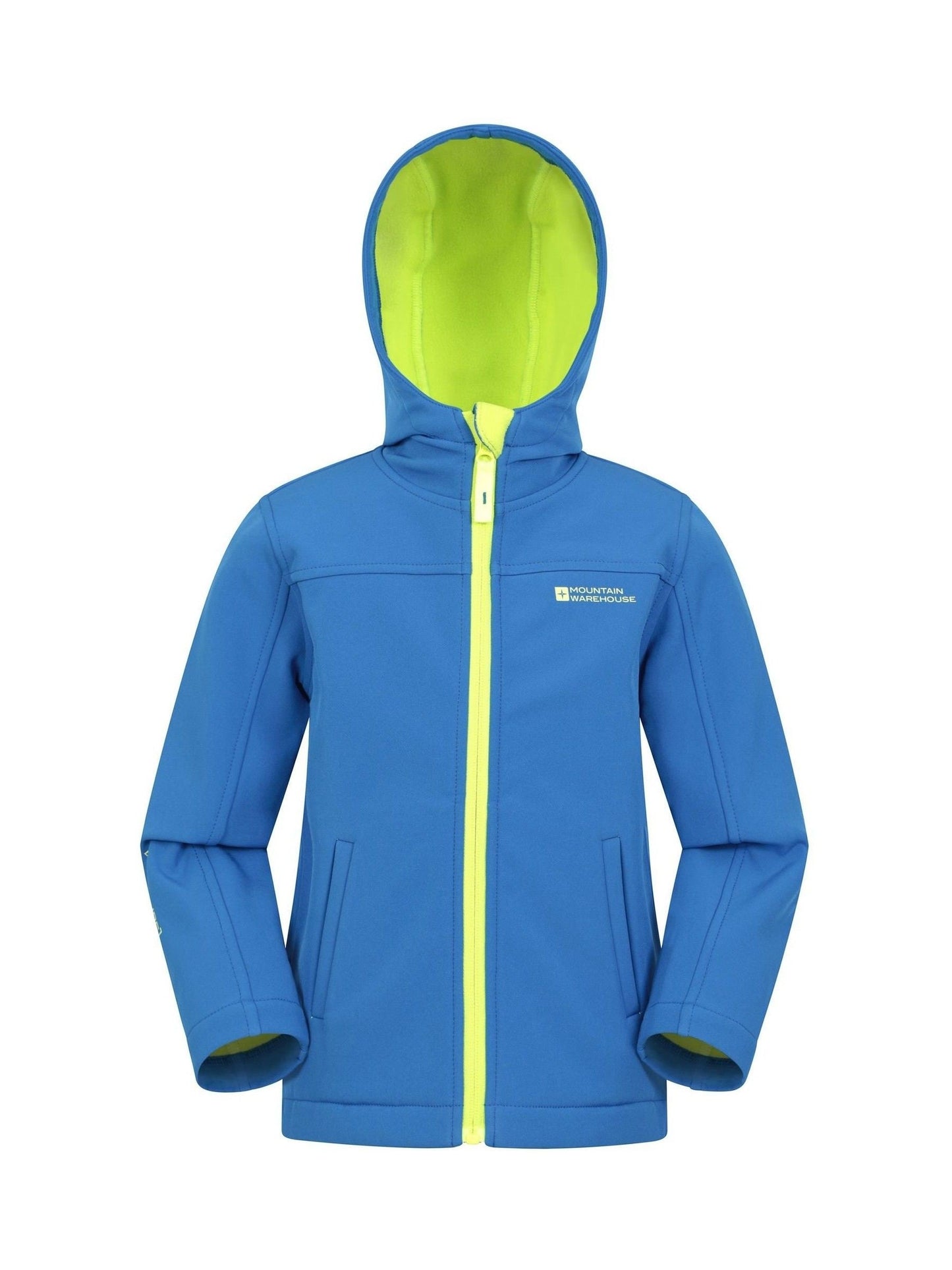 Dsiney Kidz - Mountain Warehouse Aqua Blue Exodus Kids Water Resistant Softshell Jacket image 1