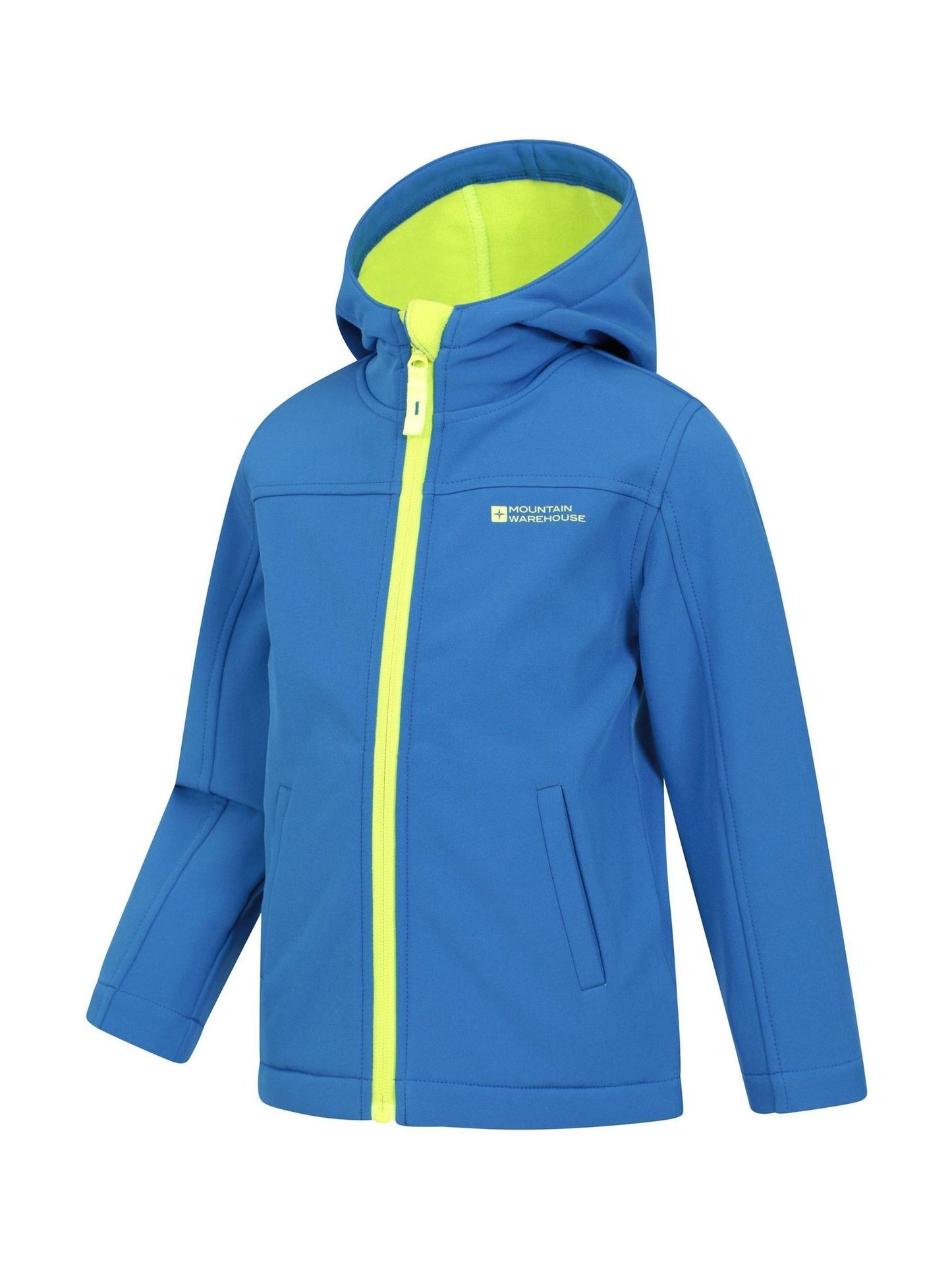 Dsiney Kidz - Mountain Warehouse Aqua Blue Exodus Kids Water Resistant Softshell Jacket image 4