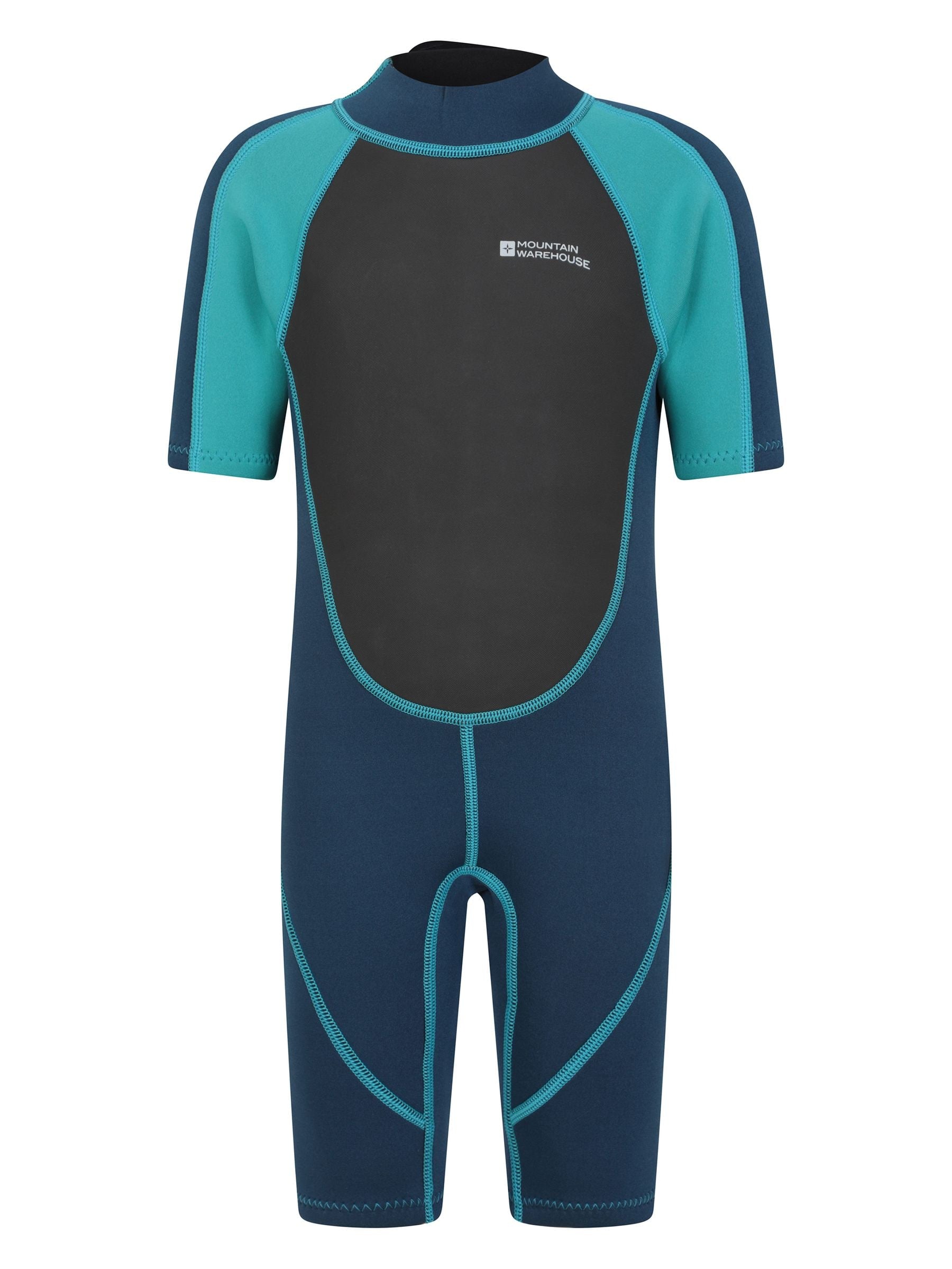 Dsiney Kidz - Mountain Warehouse Mid Blue Denim Kids Shorty 2.5/2mm Wetsuit image 1