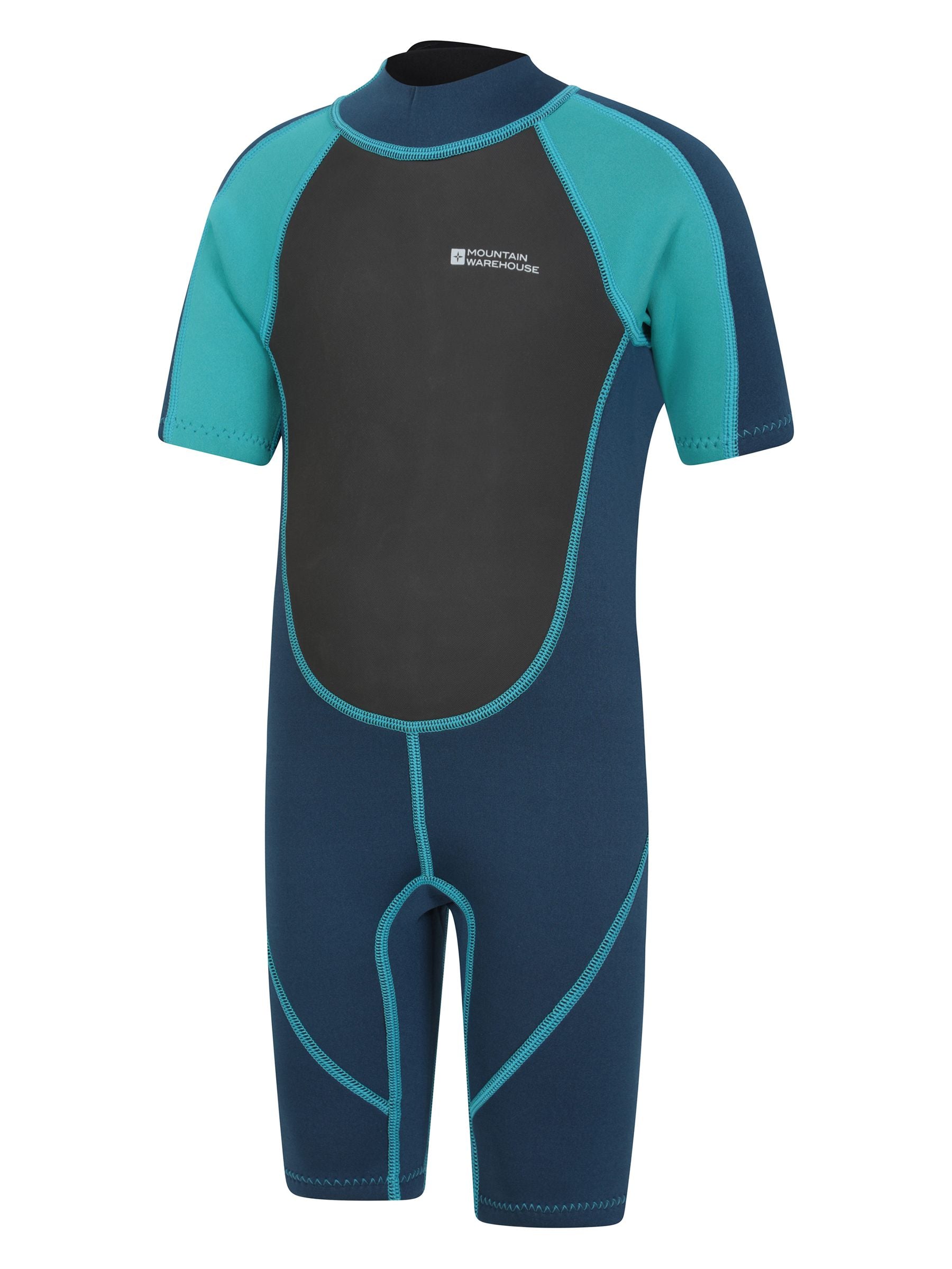 Dsiney Kidz - Mountain Warehouse Mid Blue Denim Kids Shorty 2.5/2mm Wetsuit image 3