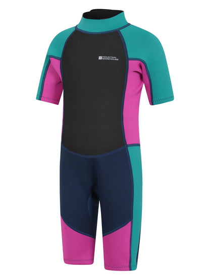 Dsiney Kidz - Mountain Warehouse Purple Kids Shorty 2.5/2mm Wetsuit image 3