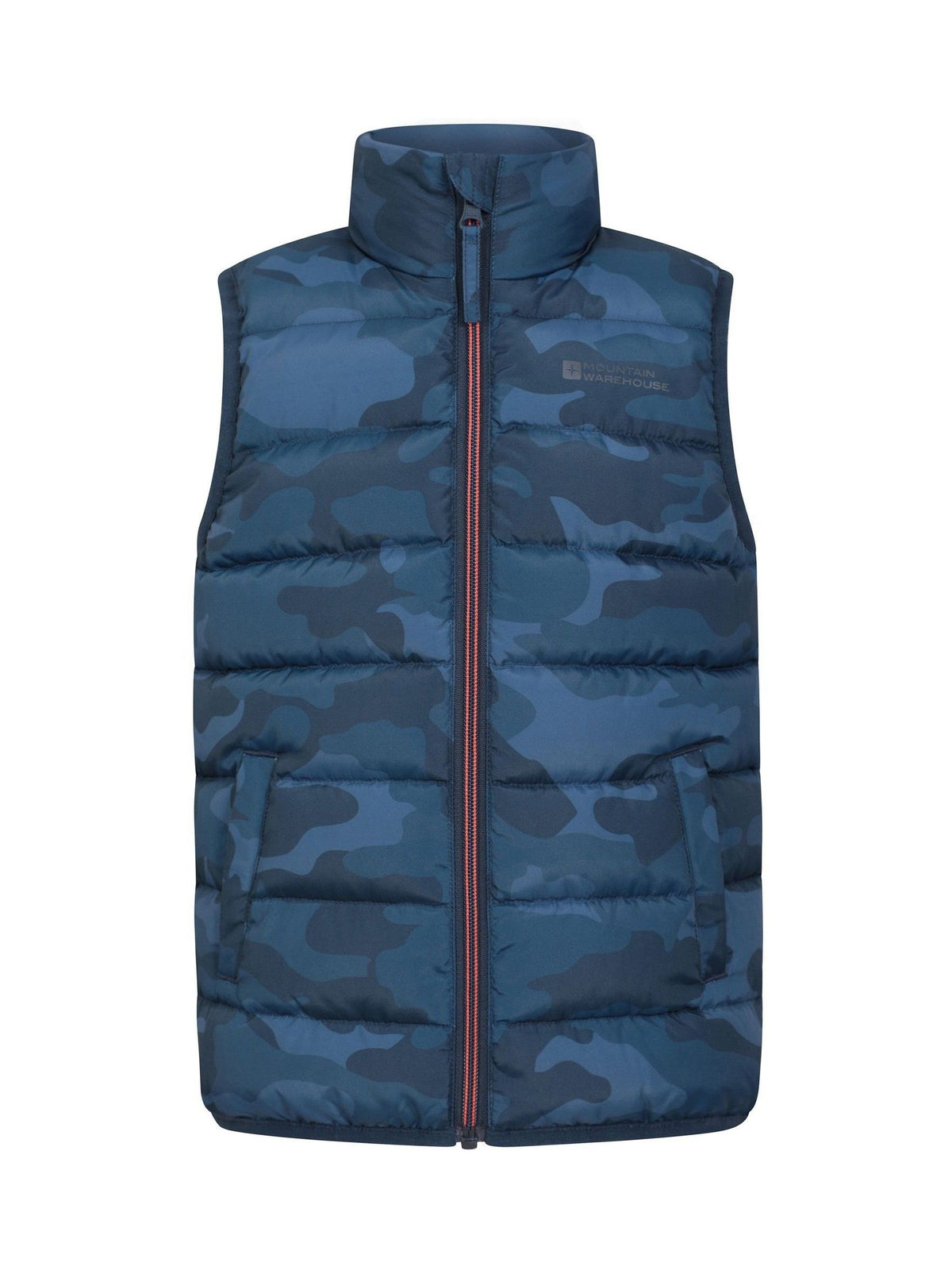 Dsiney Kidz - Mountain Warehouse Mid Grey Kids Rocko Printed Padded Gilet image 1