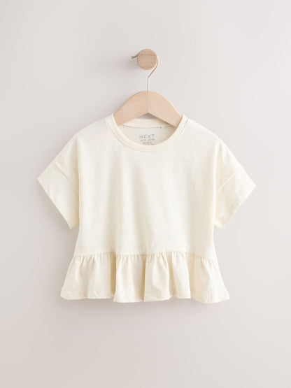 Dsiney Kidz - Ecru Short Sleeve Peplum T-Shirt (3mths-7yrs) image 5