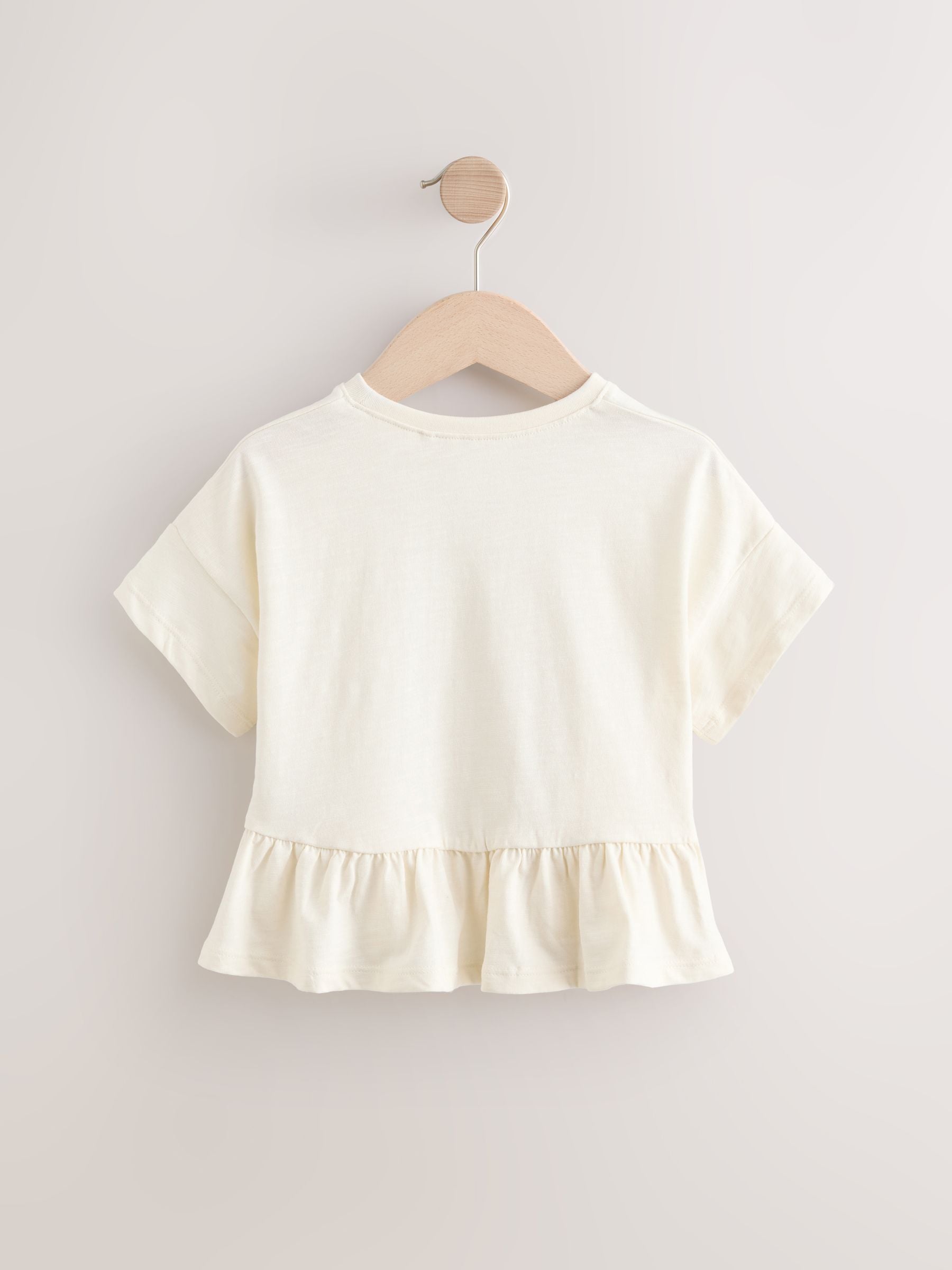 Dsiney Kidz - Ecru Short Sleeve Peplum T-Shirt (3mths-7yrs) image 6