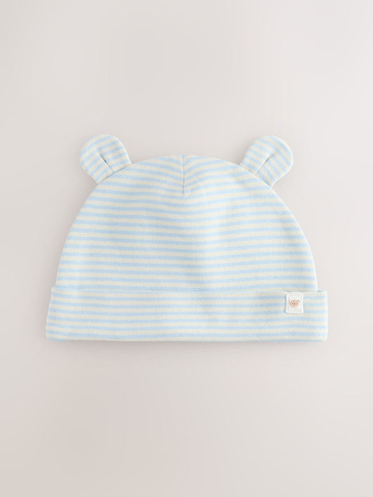Blue Bear Baby Beanie and Bibs 4 Piece Set (0-18mths) image 3