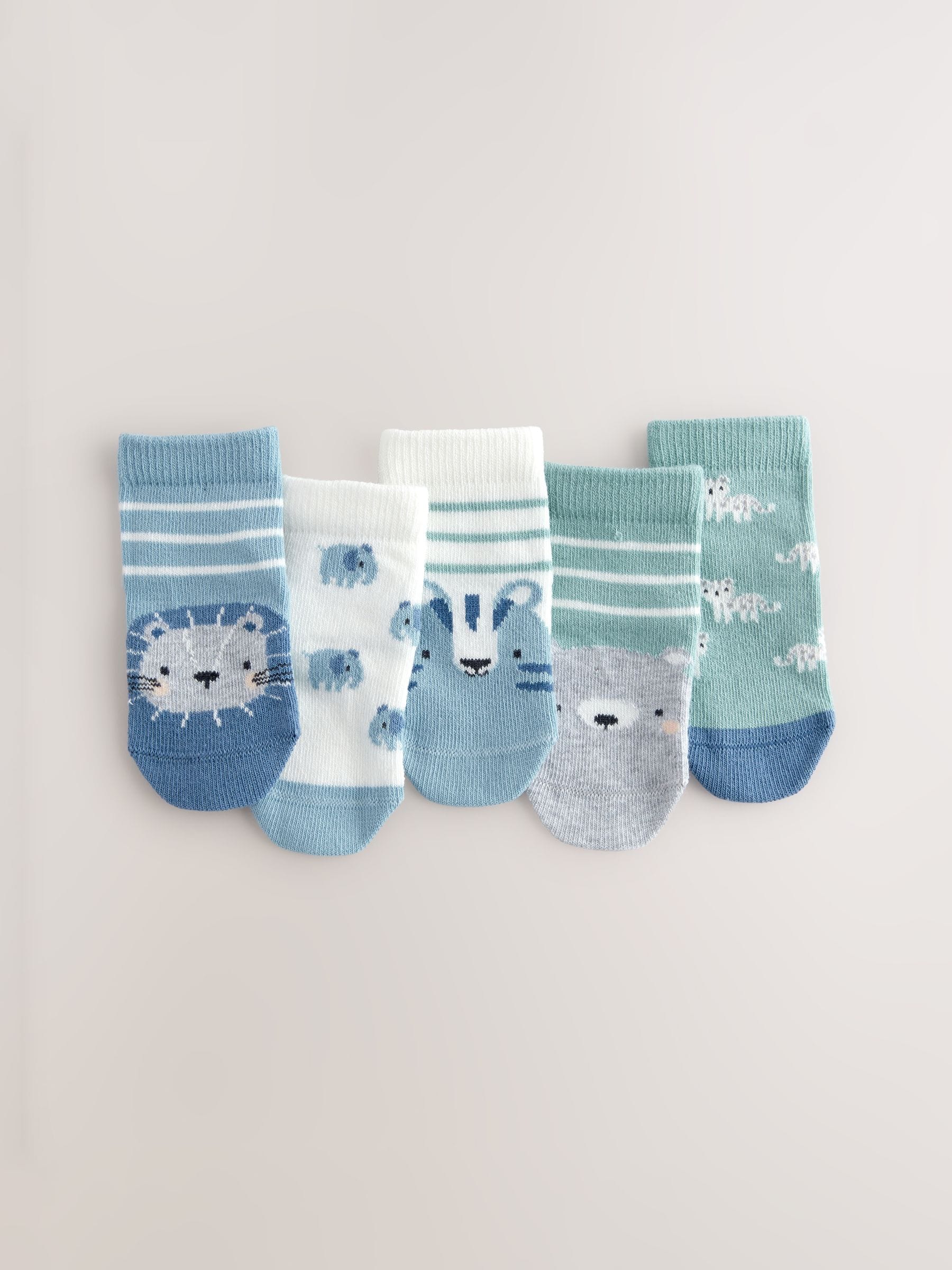 Blue character Baby Socks 5 Pack (0mths-2yrs) image 1