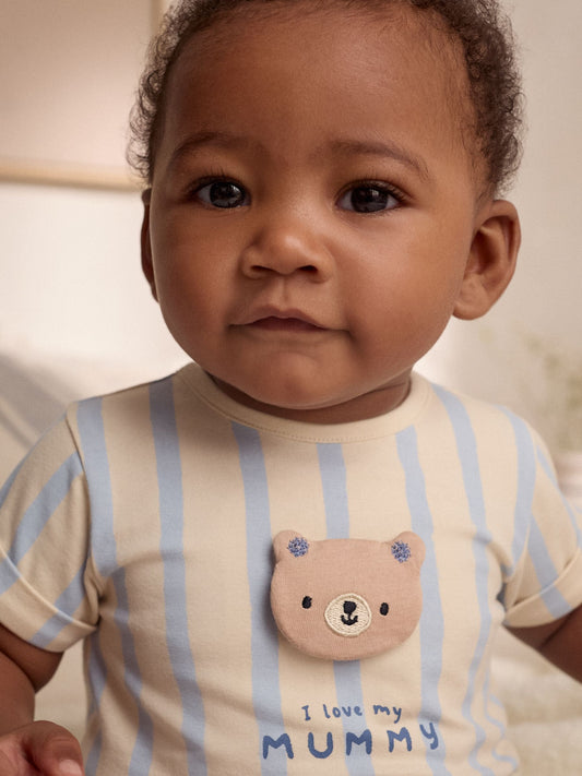 Neutral Baby Jersey Romper image 3