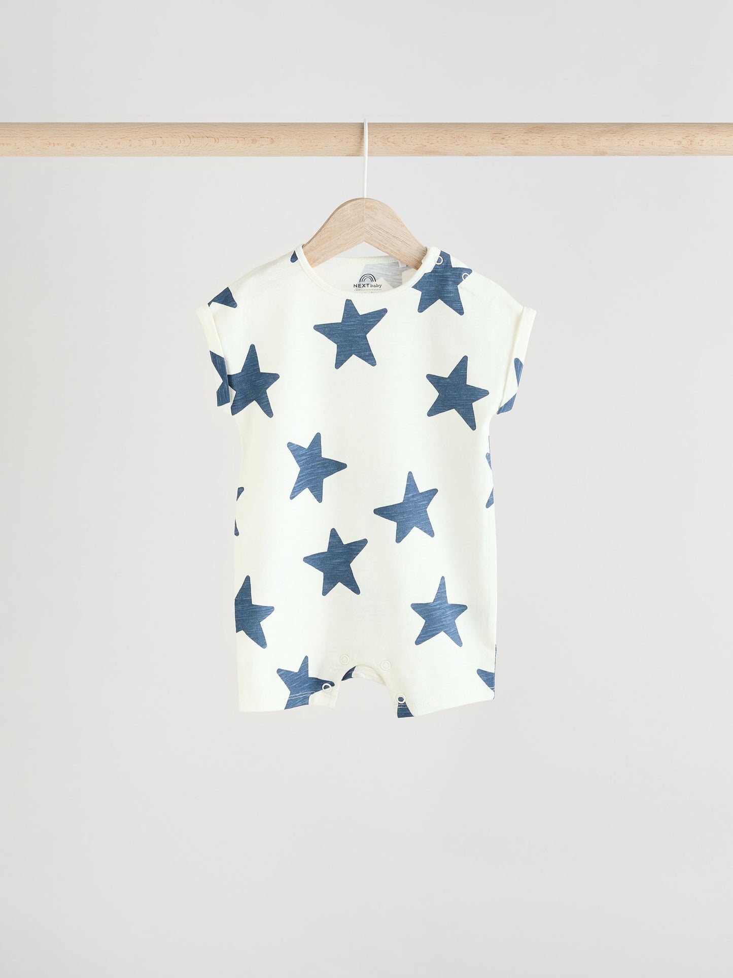 Teal Blue Jersey Baby Rompers 4 Pack image 7