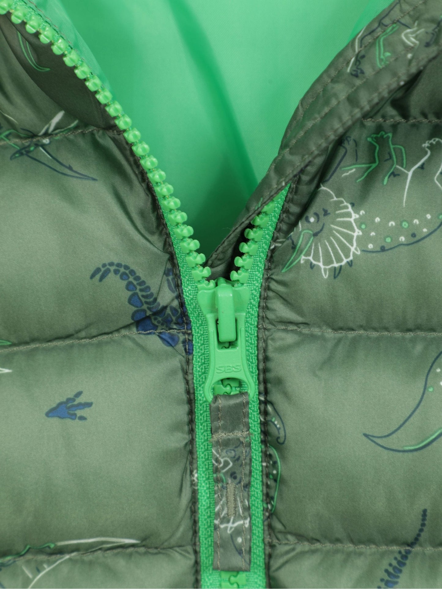 Dsiney Kidz - Mountain Warehouse Dark Green Seasons  Printed Water-Resistant Padded Jacket image 5