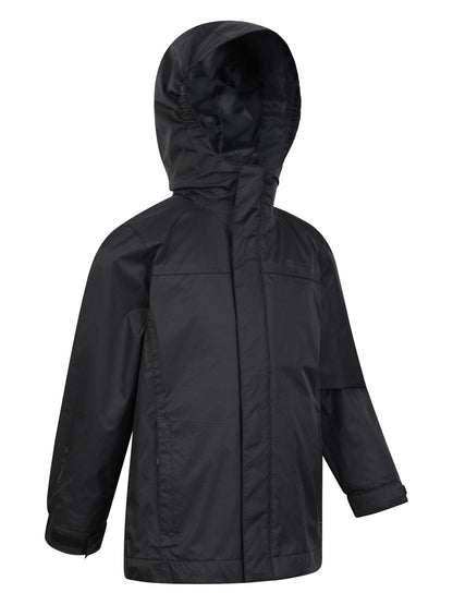 Dsiney Kidz - Mountain Warehouse Black Torrent Waterproof Jacket image 2