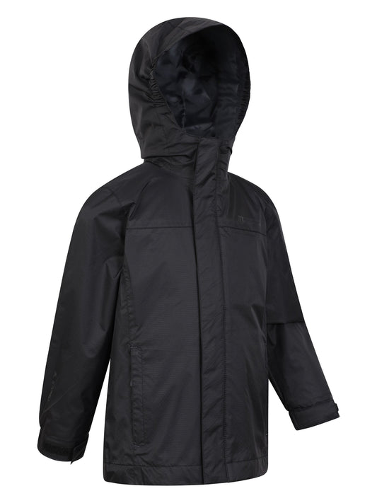 Dsiney Kidz - Mountain Warehouse Black Torrent Waterproof Jacket image 2
