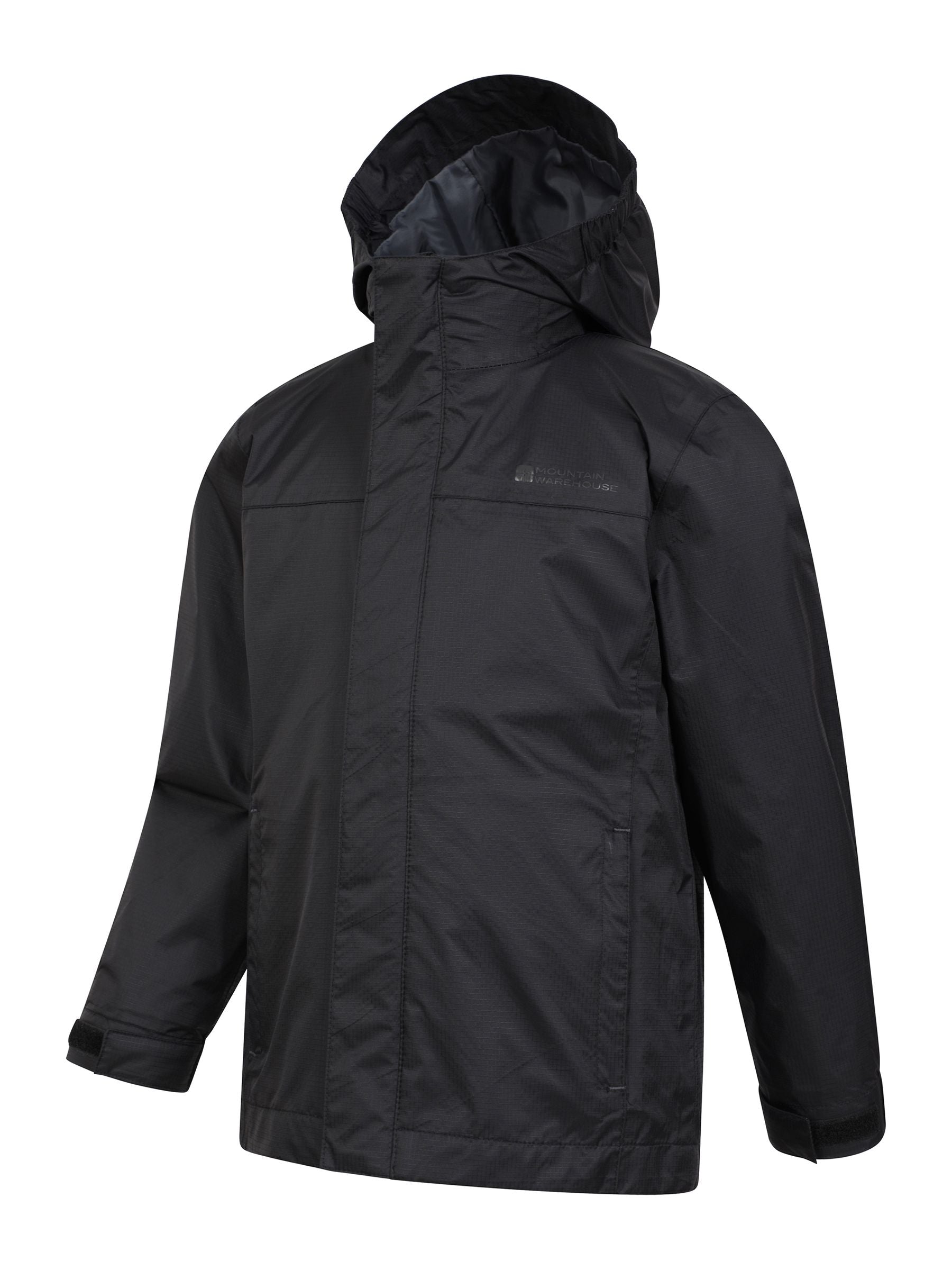 Dsiney Kidz - Mountain Warehouse Black Torrent Waterproof Jacket image 4