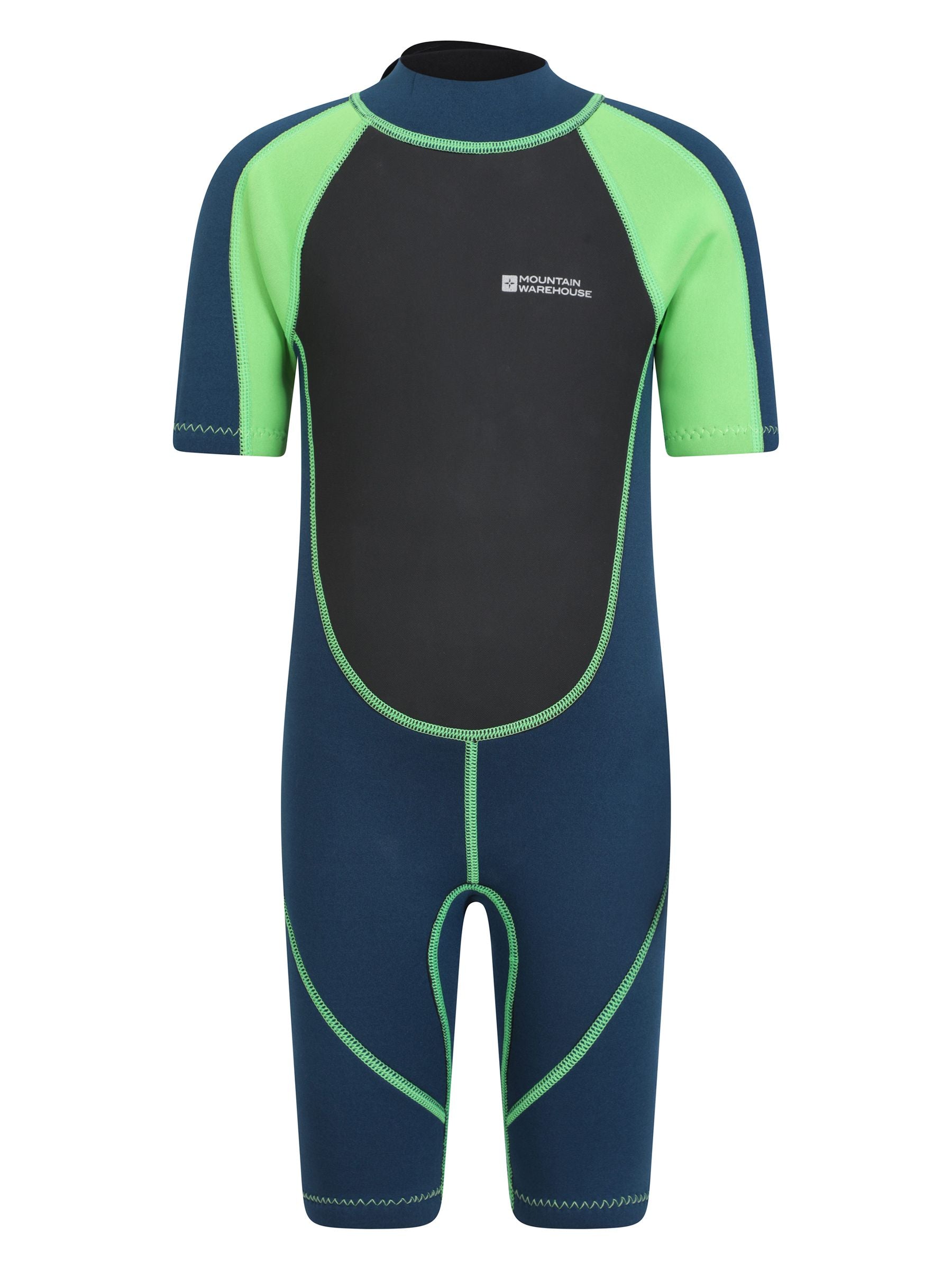 Dsiney Kidz - Mountain Warehouse Green Kids Shorty 2.5/2mm Wetsuit image 1