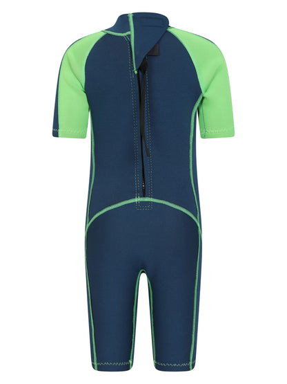 Dsiney Kidz - Mountain Warehouse Green Kids Shorty 2.5/2mm Wetsuit image 3