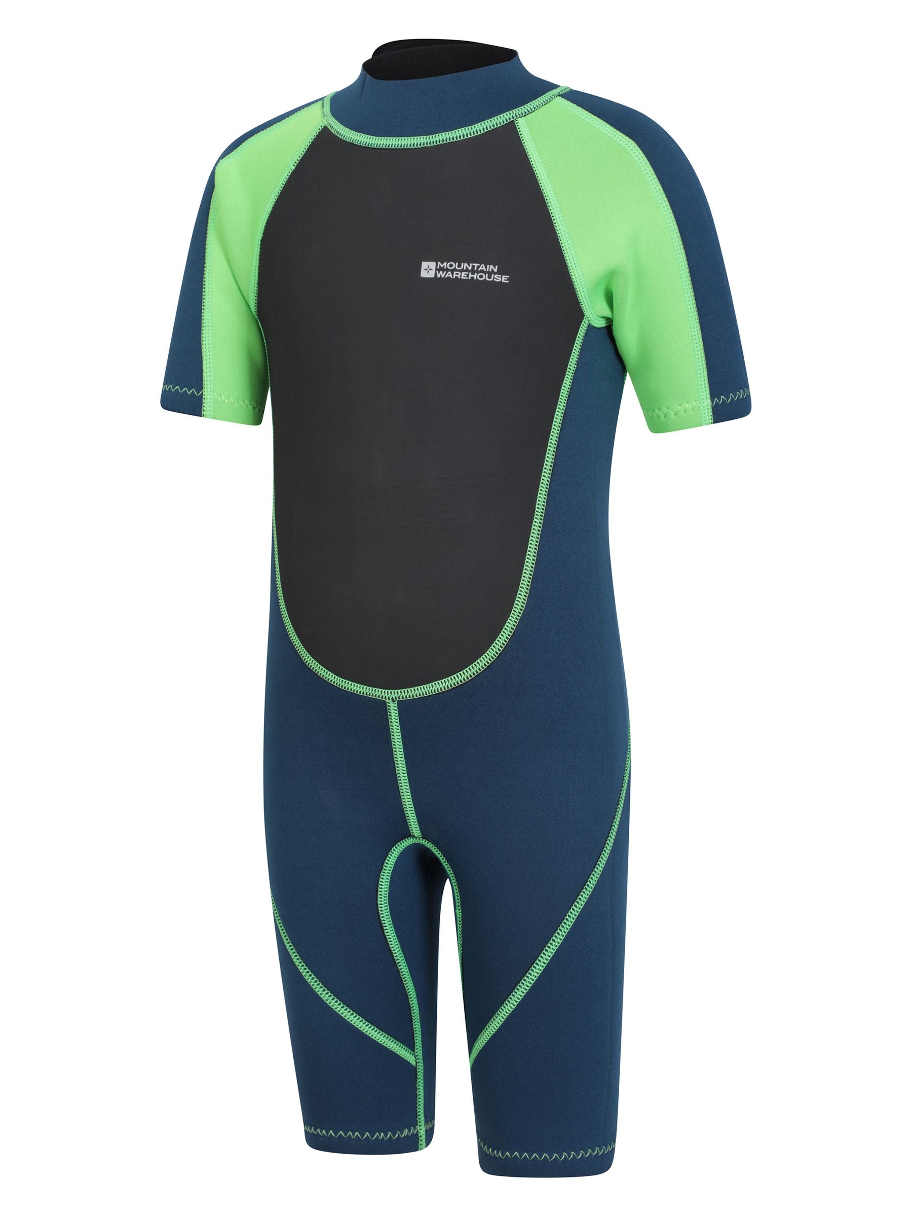 Dsiney Kidz - Mountain Warehouse Green Kids Shorty 2.5/2mm Wetsuit image 4