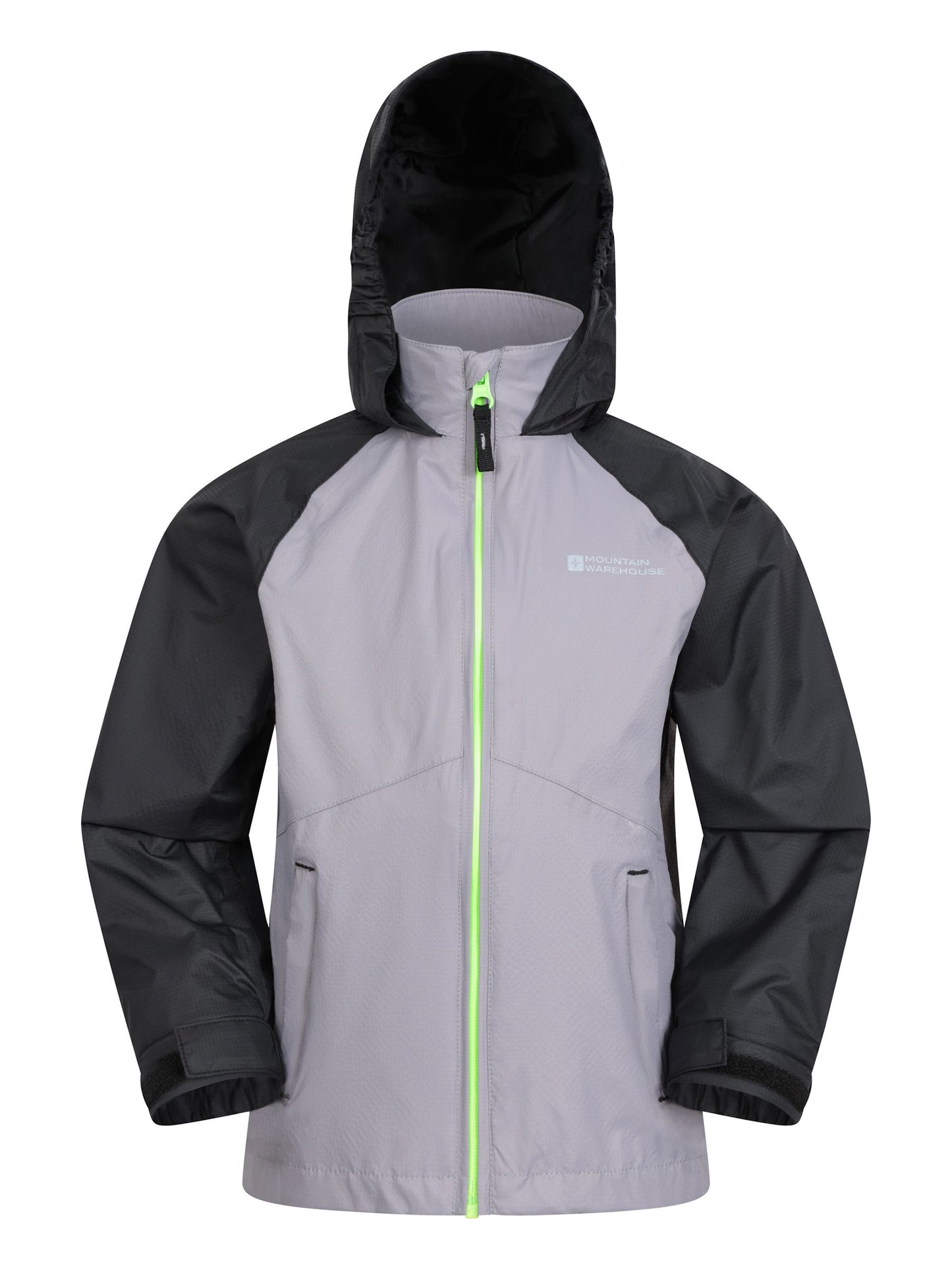 Dsiney Kidz - Mountain Warehouse Grey Torrent II Kids Waterproof Jacket image 5