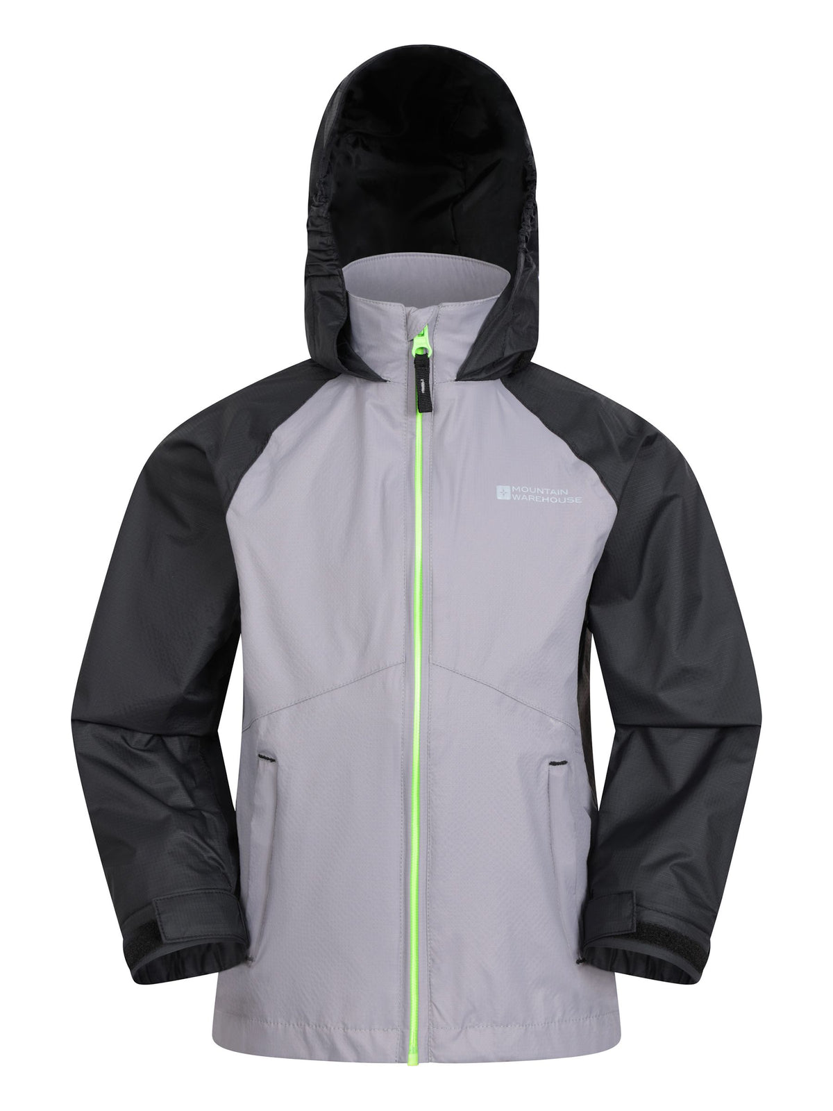 Dsiney Kidz - Mountain Warehouse Grey Torrent II Kids Waterproof Jacket image 5