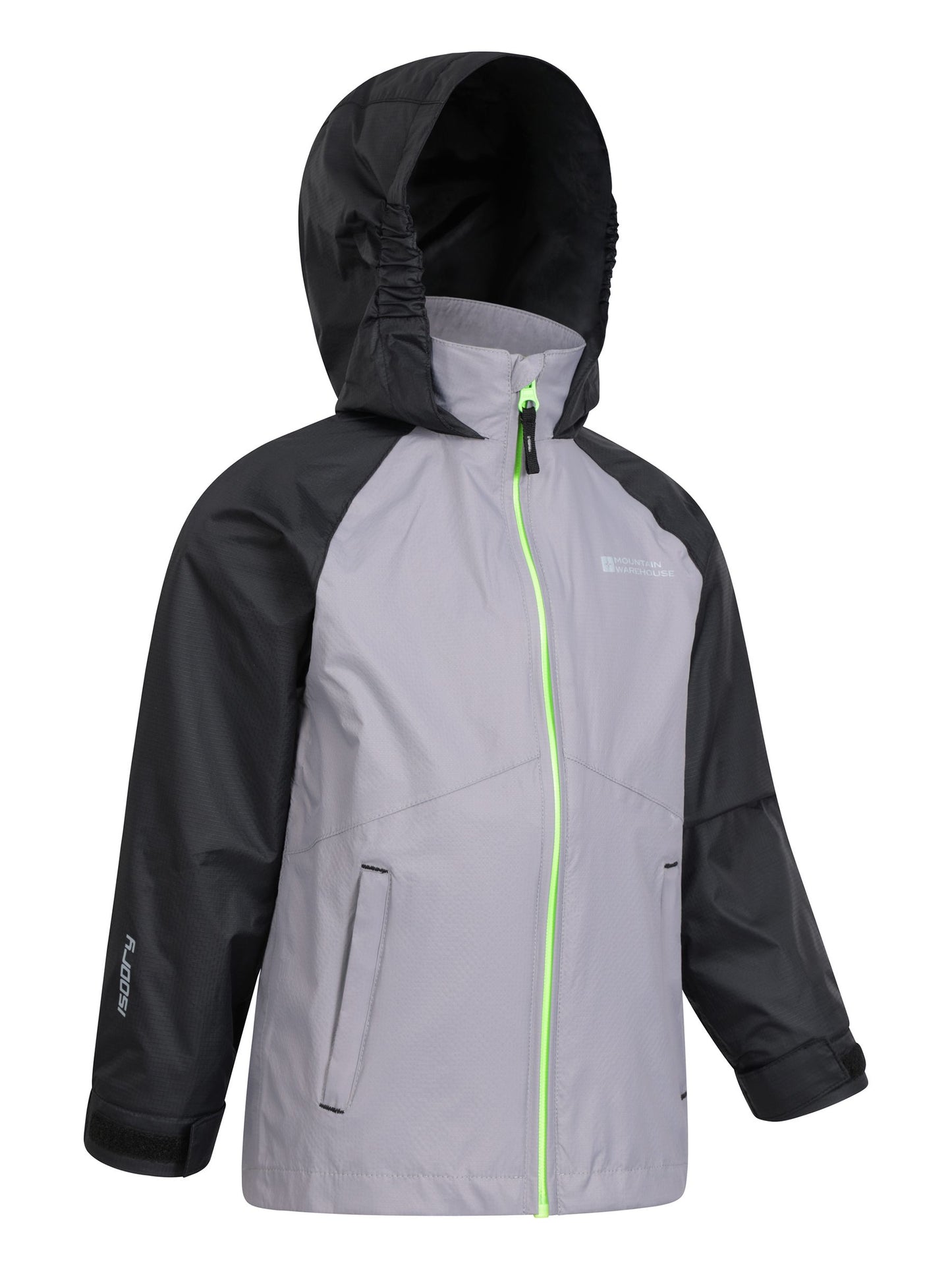Dsiney Kidz - Mountain Warehouse Grey Torrent II Kids Waterproof Jacket image 6