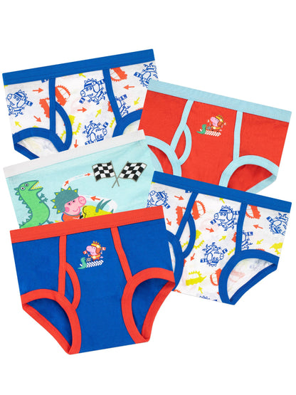 Dsiney Kidz - Character Blue George Pig 100% Cotton Underwears 5 Pack image 1