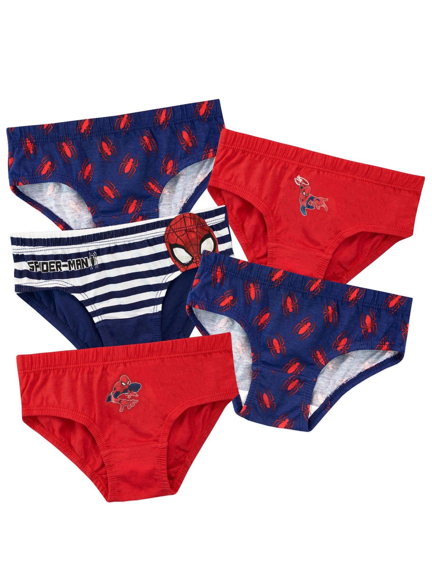 Dsiney Kidz - Character Red Spiderman 100% Cotton Underwears 5 Pack image 1