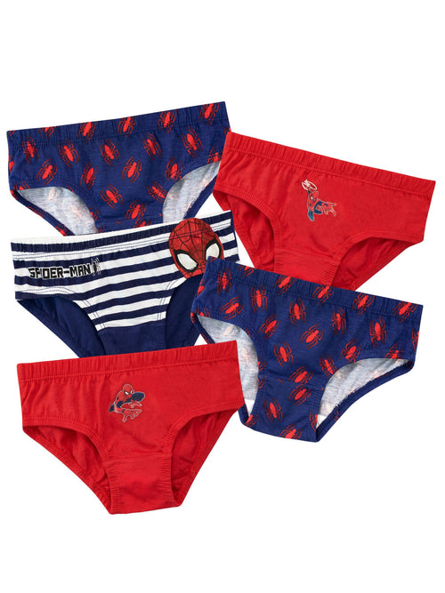 Dsiney Kidz - Character Red Spiderman 100% Cotton Underwears 5 Pack image 1