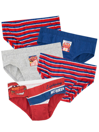 Dsiney Kidz - Character Red Disney Cars 100% Cotton Underwears 5 Pack image 1