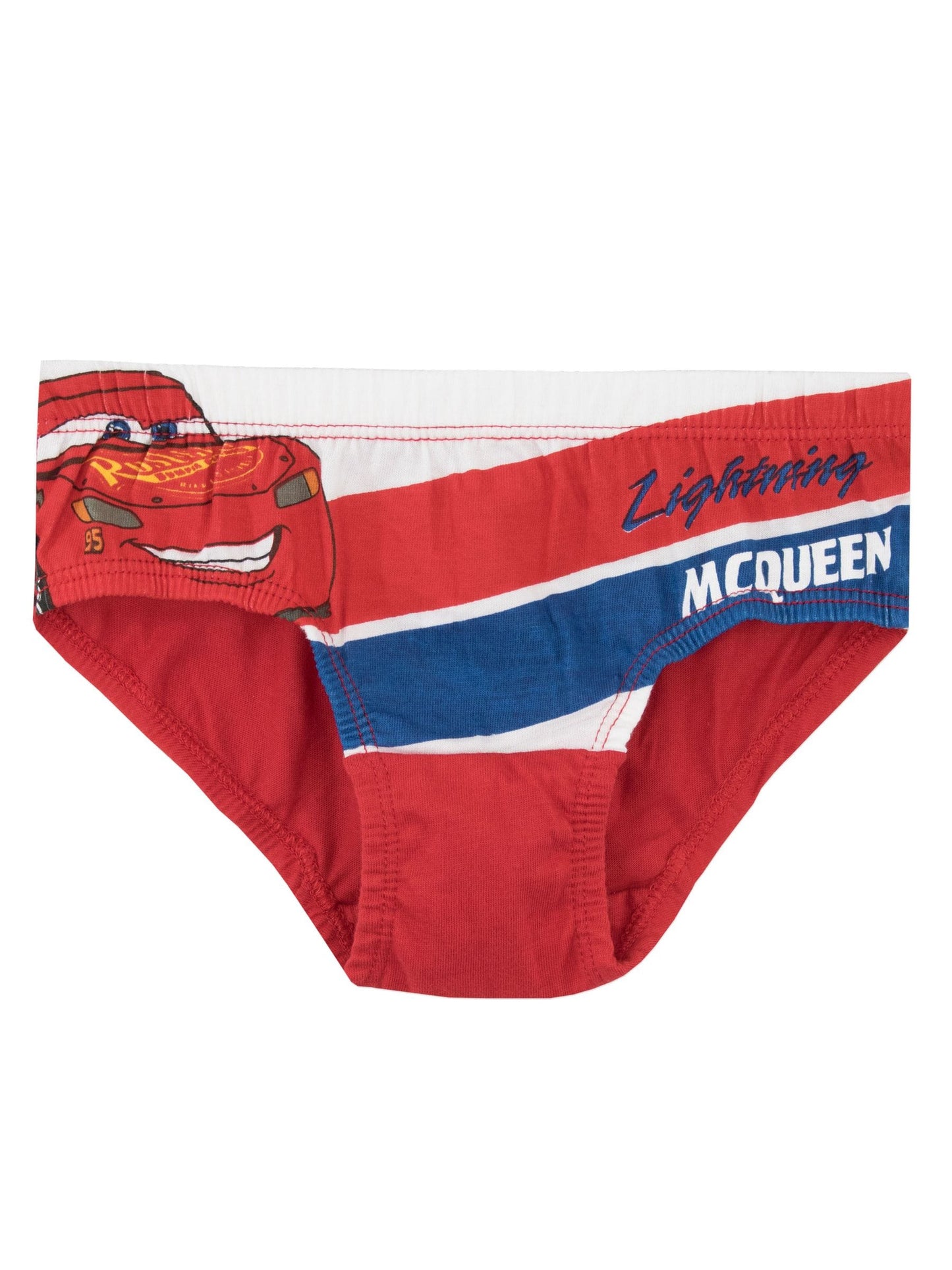 Dsiney Kidz - Character Red Disney Cars 100% Cotton Underwears 5 Pack image 3