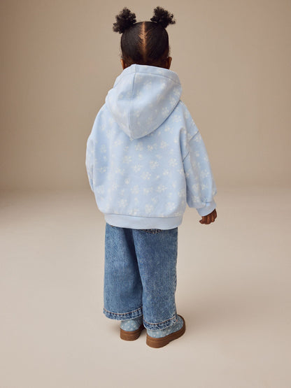 Blue Ditsy Print Hoodie (3mths-7yrs)