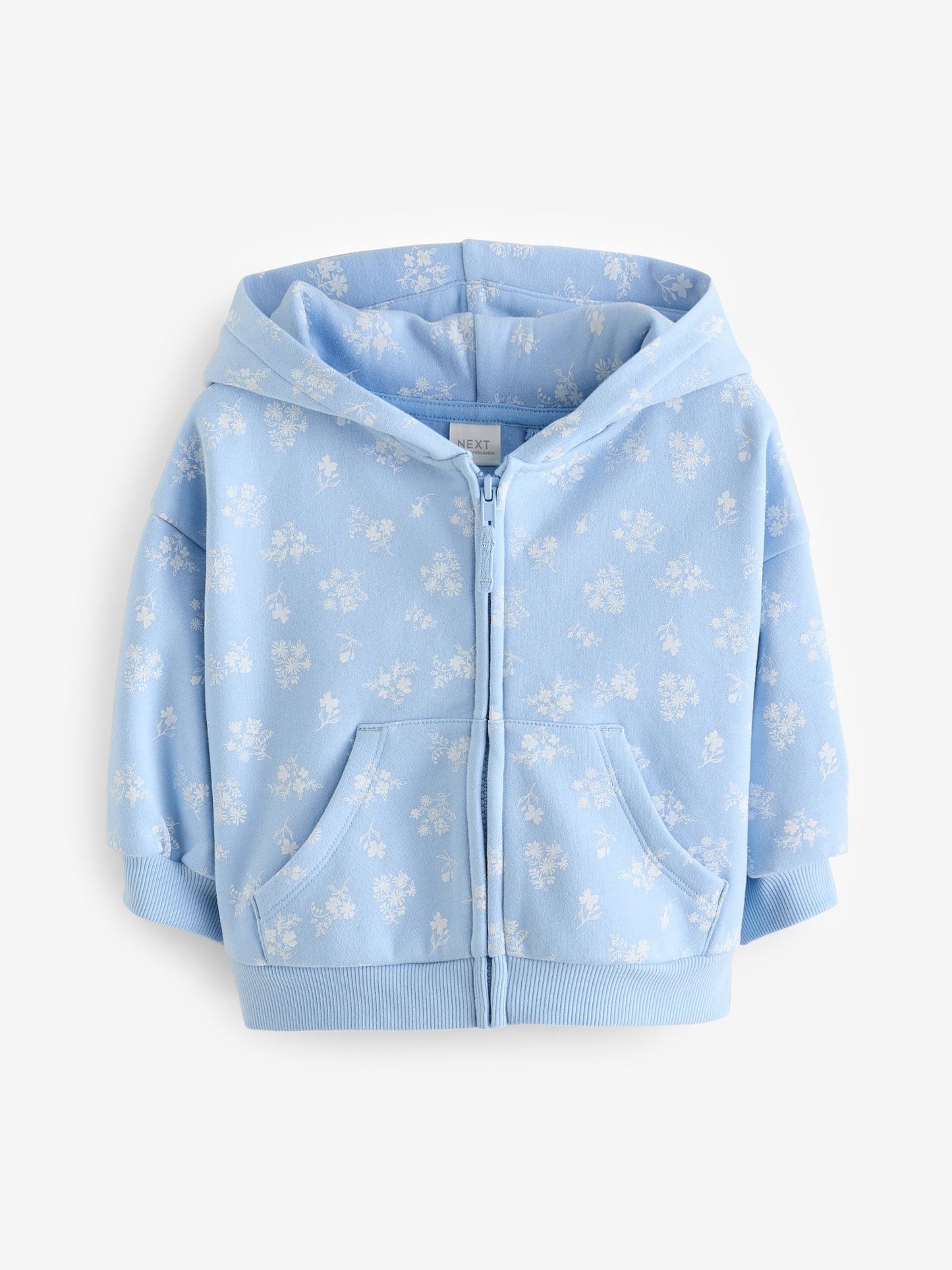 Blue Ditsy Print Hoodie (3mths-7yrs)