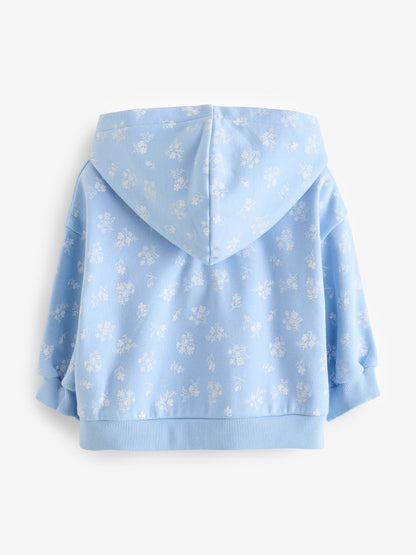 Blue Ditsy Print Hoodie (3mths-7yrs)