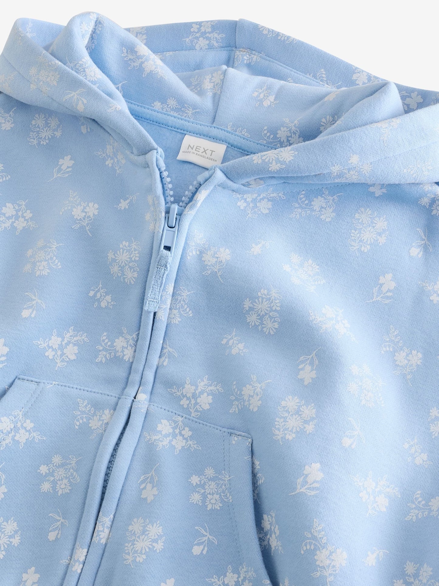 Blue Ditsy Print Hoodie (3mths-7yrs)