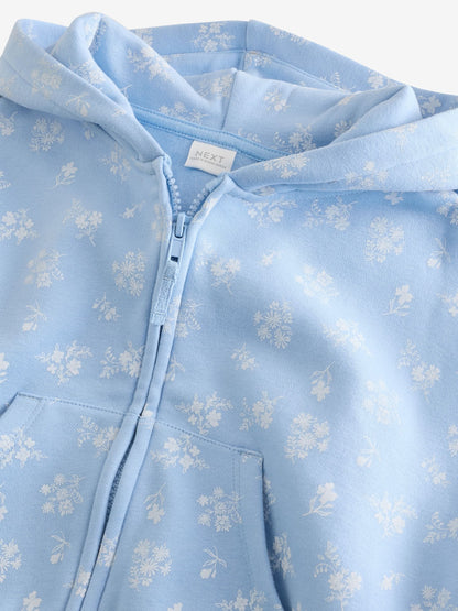 Blue Ditsy Print Hoodie (3mths-7yrs)