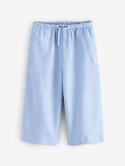 Pink/Blue/Oatmeal Wide Leg Joggers 3 Pack (3mths-7yrs) image 3