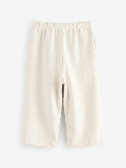 Pink/Blue/Oatmeal Wide Leg Joggers 3 Pack (3mths-7yrs) image 5
