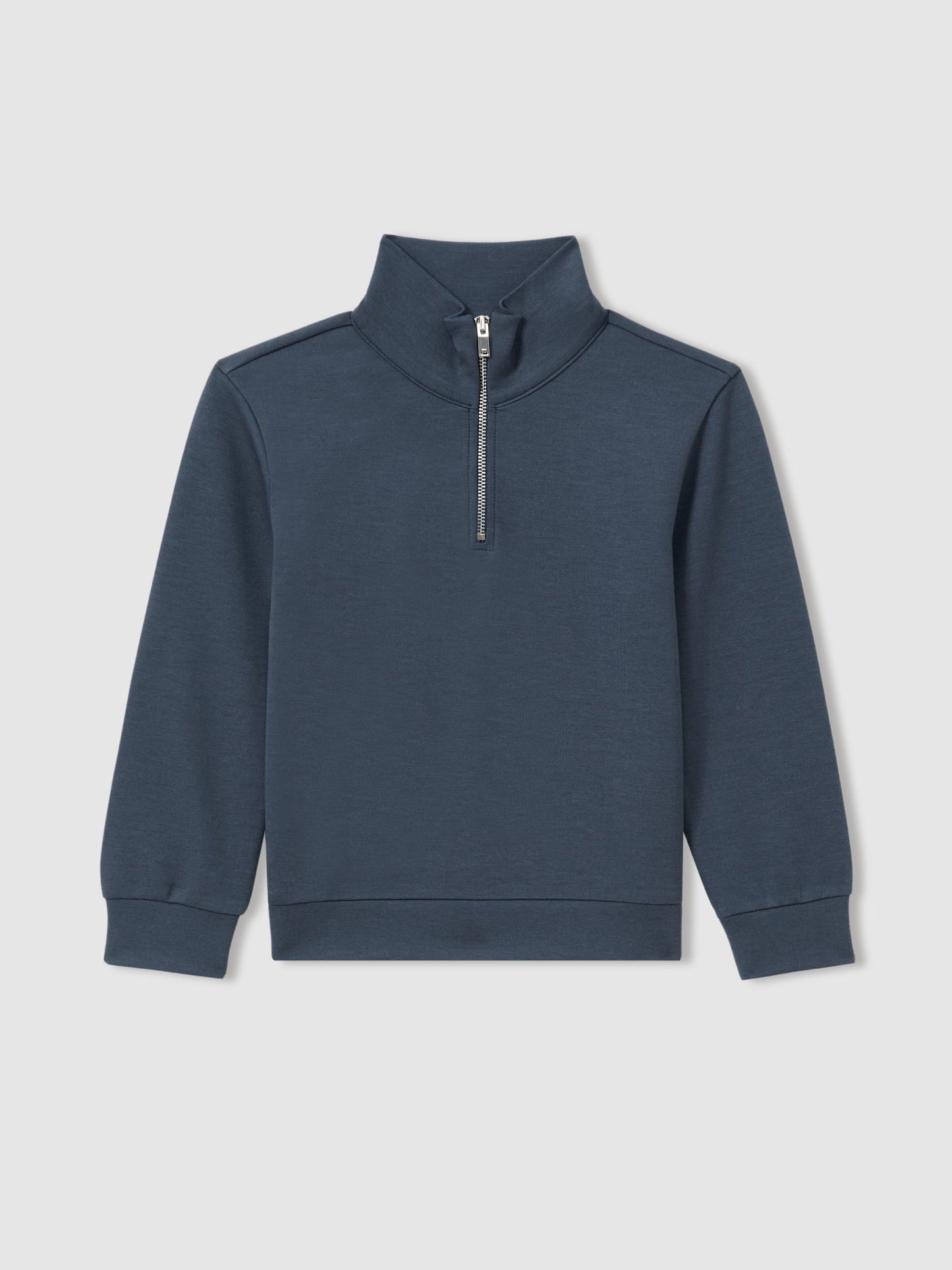 Dsiney Kidz - Reiss Dark Diesel Blue Ethan 3-9 yrs Interlock-Jersey Half-Zip Sweatshirt image 1