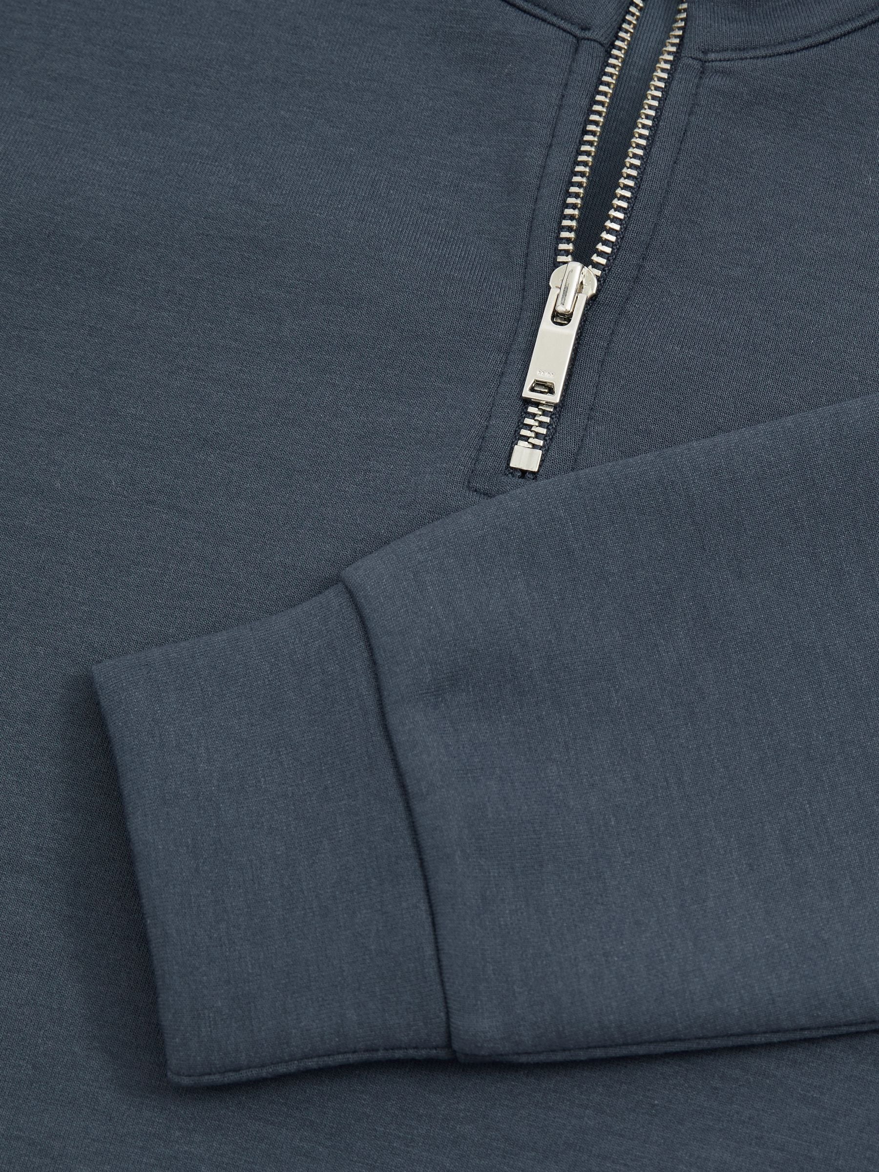 Dsiney Kidz - Reiss Dark Diesel Blue Ethan 3-9 yrs Interlock-Jersey Half-Zip Sweatshirt image 4