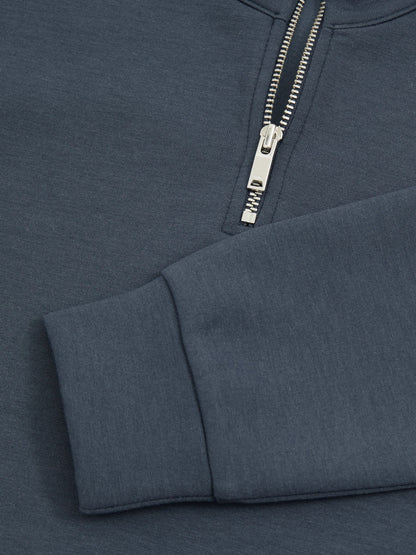 Dsiney Kidz - Reiss Dark Diesel Blue Ethan 3-9 yrs Interlock-Jersey Half-Zip Sweatshirt image 4
